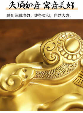 黄铜吸水象大象摆件一对大象如意象特大号家居客厅店铺工艺品礼品