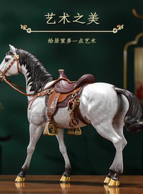 铜之父黄铜马西部神驹客厅办公室桌面摆件家居工艺礼品摆饰乔迁商