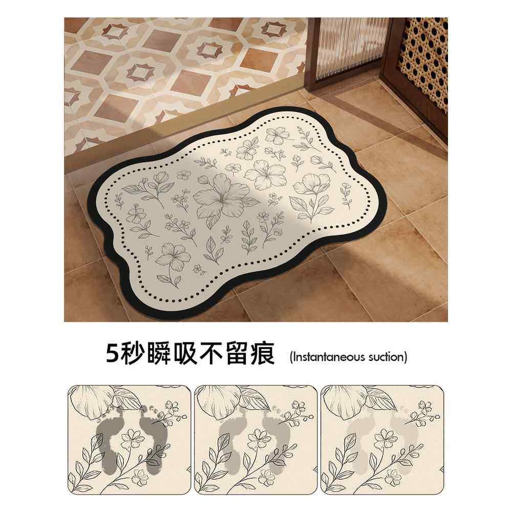 法式软硅藻泥浴室吸水卫生间门口速干厕所家用脚垫门垫防滑垫地垫,淘宝优惠券,粉丝福利购,淘宝优惠卷
