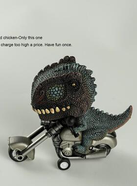 秃鸡!可以这样做。看看骑摩托车的霸王龙。采购产品惯性玩具，装