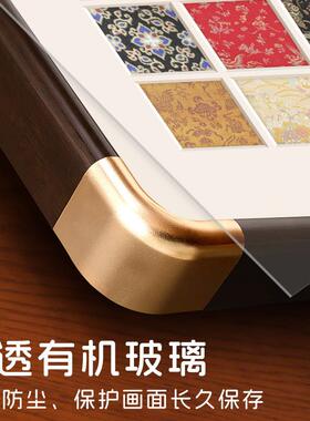 多宫格宋锦布DIY相框挂墙装饰手工礼物非遗手作创意小布头装饰画