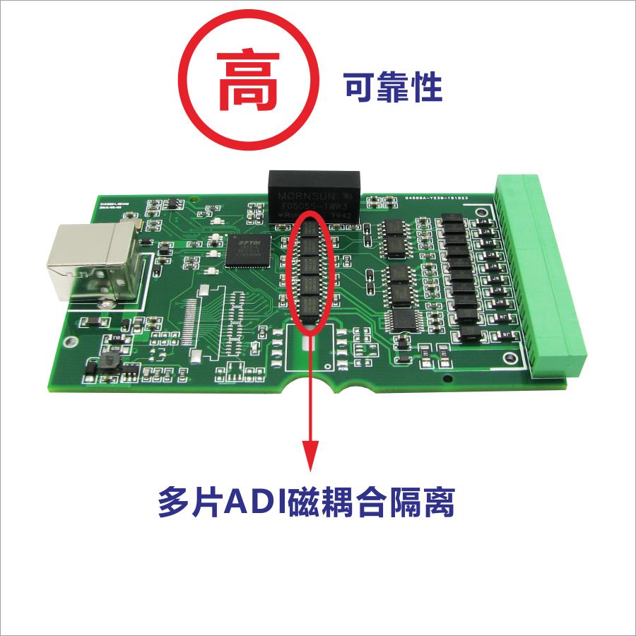 银杏科技厂家直销EVC8024 USB转RS232 485 422 TTL高速隔离转换器 - 图2