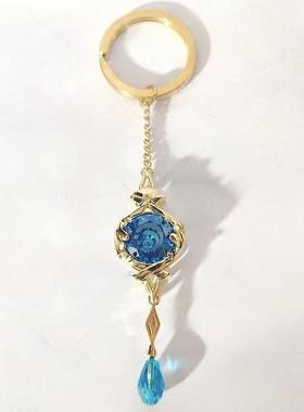 原神芙宁娜枫丹神之眼错石耳坠动漫周边游戏二次元cos耳环配饰品