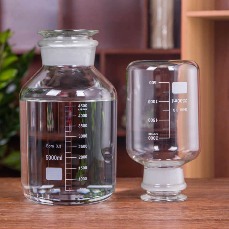 High borosilicate wide mouth wine glass bottle 5kg 10kg 20kg with tap large capacity sealer for wine bottles