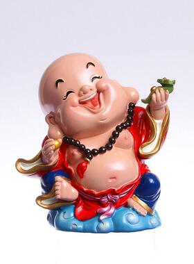财神爷摆件招财弥勒佛桌面小财神发财办公室工位神像家用办公桌