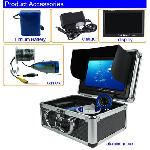 山一视达7寸30米高清可视钓鱼器水下摄像头探鱼器钓鱼具摄像机 - 图2