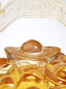 开店开业桌面工艺品摆件收银台琉璃聚宝盆装饰一桶公司金礼品饭店