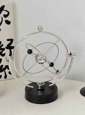 ins风高级感办公室桌面永动仪 创意银河星系抽象装饰品拍照道具