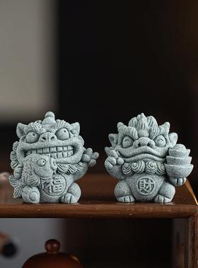 创意瑞兽小貔貅招财茶宠摆件可爱治愈系鱼缸盆栽景观客厅桌面装饰