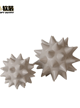 现代北欧简约软装配饰摆件海胆球异形摆设装饰品样板间售楼处别