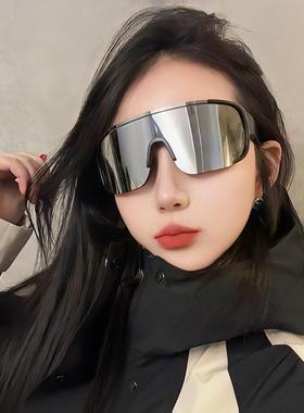 太阳镜运动骑行银色眼镜太阳眼镜