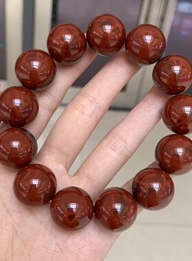 天然极光23荆棘玫瑰手链大颗粒单圈圆珠手串男女珠链珠串17.8毫米