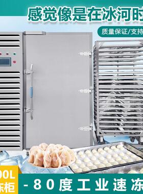 食品速冻专用柜商超食堂大容量快速锁鲜商用冷冻柜设备