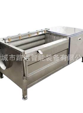 土豆毛刷清洗去皮机商用莲藕芋头地瓜全自动果蔬毛辊清洗去皮机