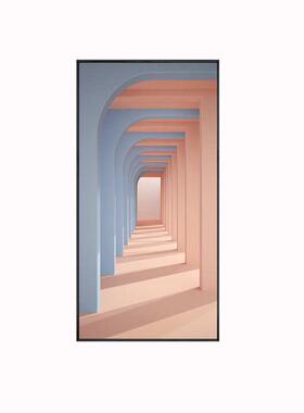 创意玄关走廊过道尽头现代空间感装饰画客厅墙面挂画壁画批发轻奢