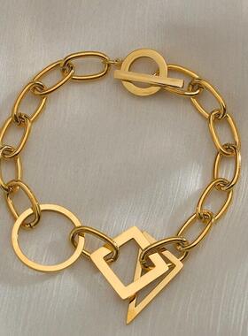 Steampunk Jewelry Woman Stainless Steel Luxury Bracelet Smil