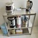 Kitchen storage rack 3-layer stainless steel microwave oven rack floor-standing multi-layer vegetable pot rack rack 4 storage storage rack