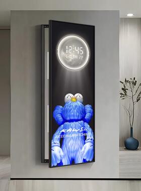 电表箱装饰画万年历时钟表弱电箱网路盒遮挡挂画玄关墙壁画kaws画