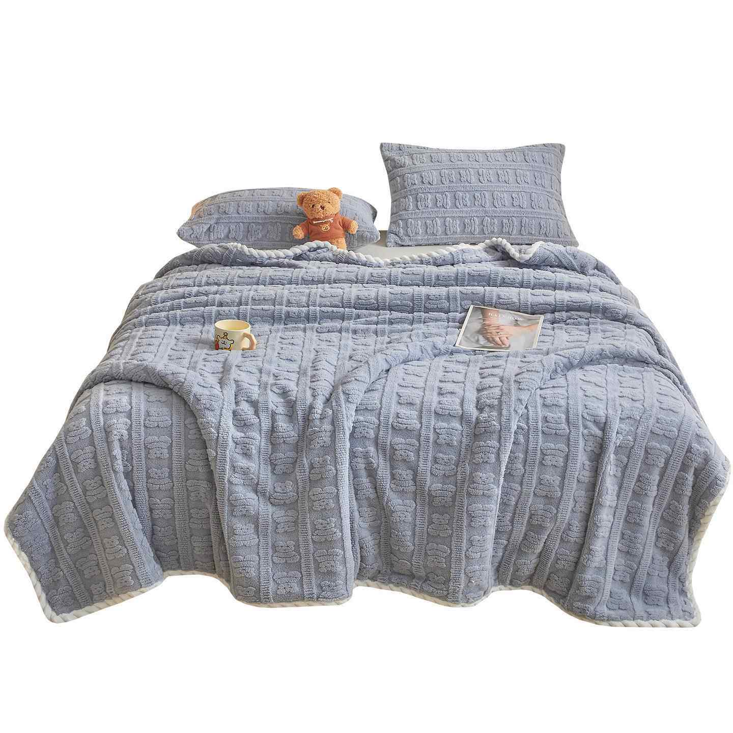 法兰绒珊瑚绒毛毯铺床毯子毛巾被沙发毯办公室午睡毯冬季加厚床单,淘宝优惠券,粉丝福利购,淘宝优惠卷