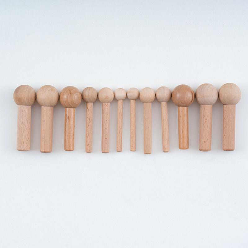 Iwood 8mm-20mm log color hole board matchsticks multi-size solid wood wooden accessories