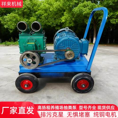 2.5寸高扬程养殖场粪便抽粪泵鸡鸭粪吸粪泵河道泥浆污水抽吸泵 - 图1