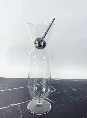 现代简约欧式水晶银色玻璃酒具酒杯摆件样板房软装饰品