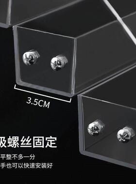 咕卡展示架压克力置物架手账贴纸立牌模型收纳盒透明多层阶梯式