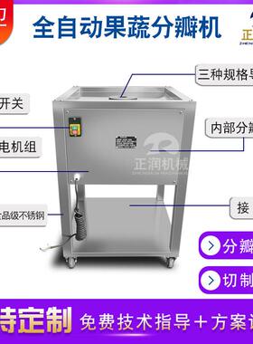 不锈钢根茎菜劈瓣机 食品厂辣菜疙瘩切瓣机 全自动恰玛古切瓣机