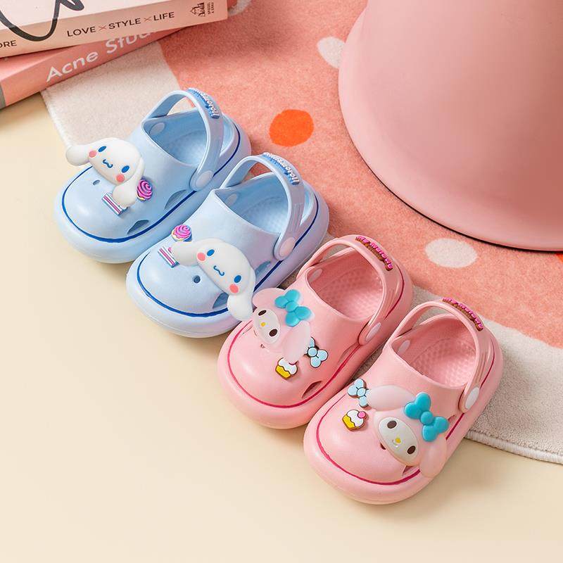 三丽鸥儿童洞洞鞋2025新款女童凉鞋夏季外穿防滑沙滩鞋宝宝凉拖鞋,淘宝优惠券,粉丝福利购,淘宝优惠卷