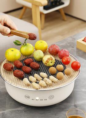 围炉煮茶器具烤火炉2025新款家用套装电陶炉围聚养生玻璃壶煮茶炉