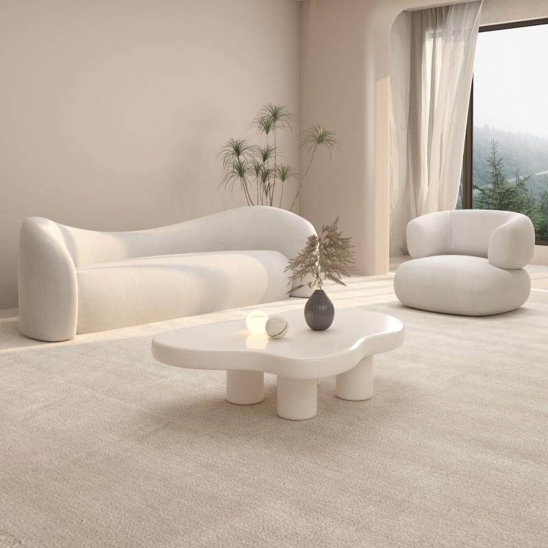 奶油风沙发小户型客厅北欧简约创意服装店铺休闲 接待美容院网红,淘宝优惠券,粉丝福利购,淘宝优惠卷