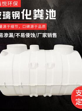 定制玻璃钢模压化粪池旱厕改造工程新型化粪池双坑交替式厕所