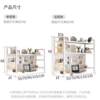 Multi-layer bookshelf on desk desktop storage shelf office desk wrought iron table storage hole board bookshelf student computer