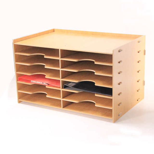 Multi-layer file rack A4 paper desktop office bookshelf printer rack folder storage file frame storage rack