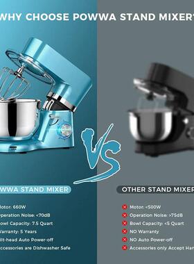 1500w家用跨境厨师机揉面机五升Standmixer双刀智能6.2L厨师机