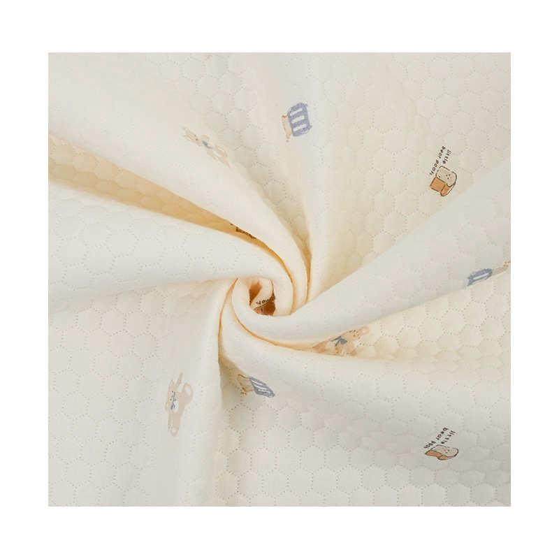 六边形空气层印花 a类婴童服装面料 三层夹棉包被睡袋家居服面料,淘宝优惠券,粉丝福利购,淘宝优惠卷