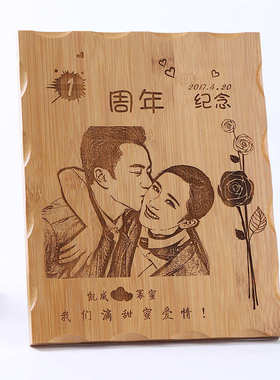 复古雕刻 菜单 木版画 DIY 木刻画 时尚创意 木板工艺品摆件