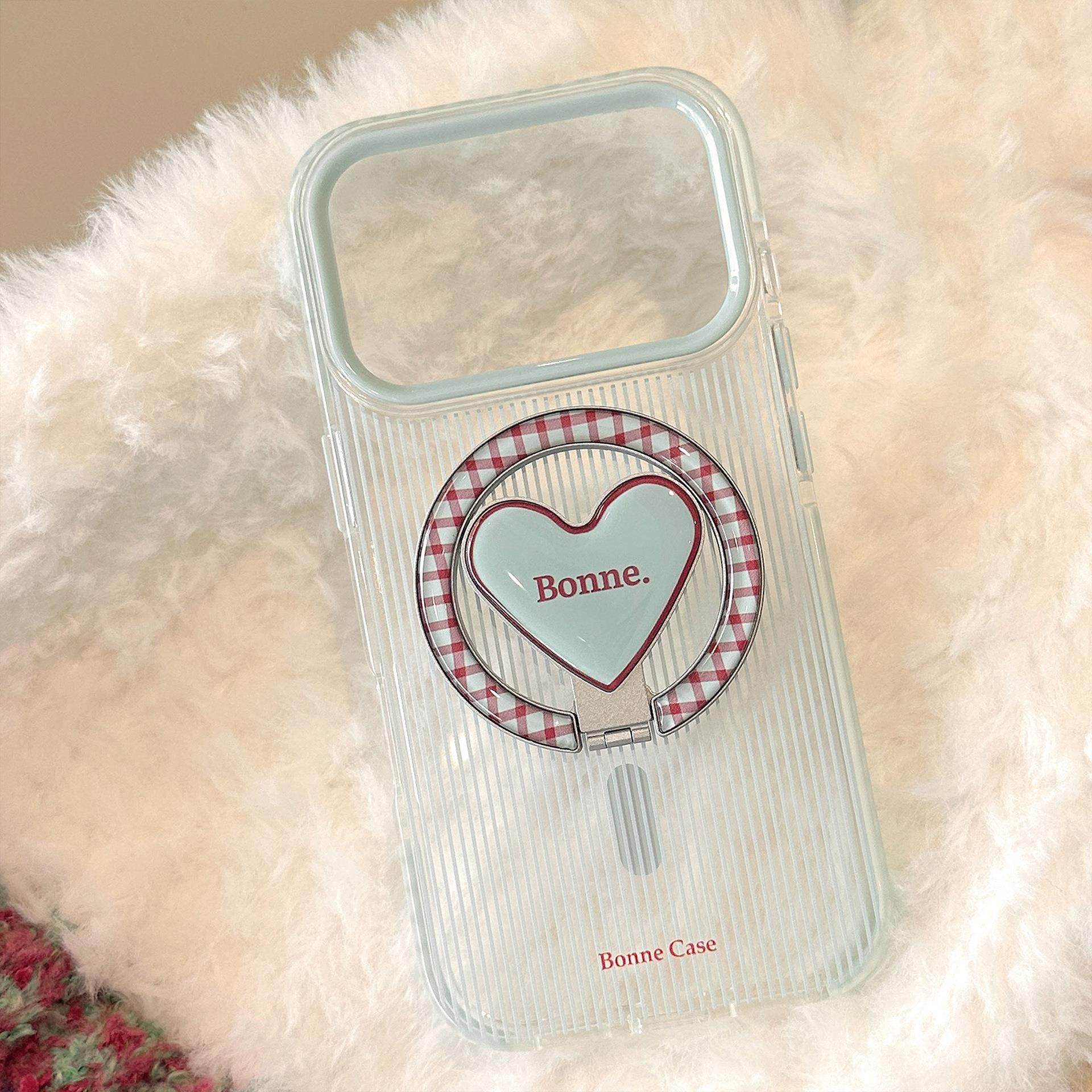 适用于苹果16巨好看手机壳苹果17系列手机壳蓝红条纹苹果17promax手机壳15韩系iPhone16爱心磁吸支架14软,淘宝优惠券,粉丝福利购,淘宝优惠卷