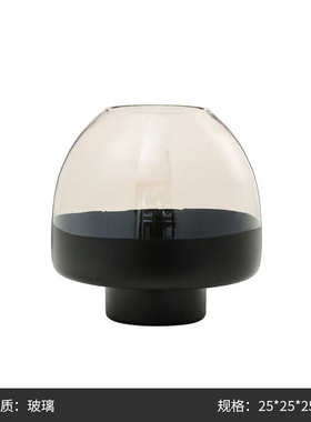 餐桌宽口简约客厅样板房器现代双色创意插花玻璃电视柜花瓶装饰品