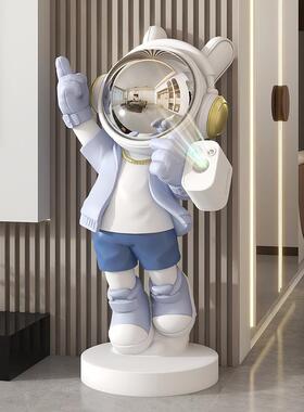 轻奢太空人宇航员投影仪落地大摆件客厅电视柜沙发旁办公室装饰品