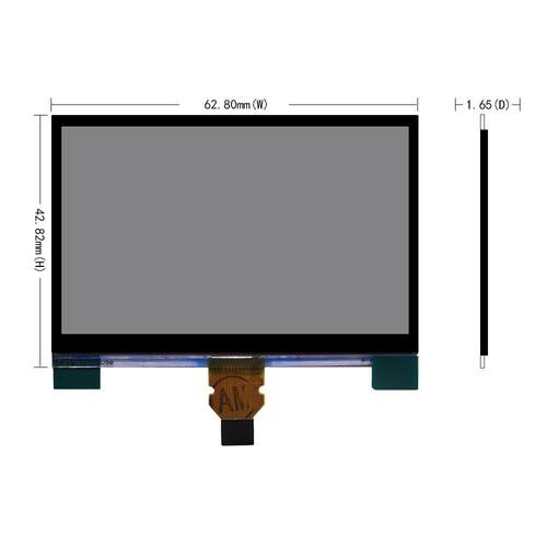 夏普2.7寸400x240单色半反半透屏LCD显示屏LS027B7DH01全视角 - 图3