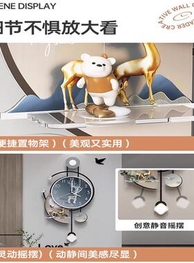 2025新款网红挂钟客厅钟表简约现代大气餐桌表创意时钟挂墙静音