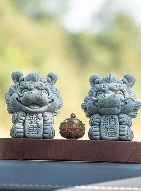 生肖龙招财吉祥物车载香薰高档摆件创意汽车中控台桌面装饰品