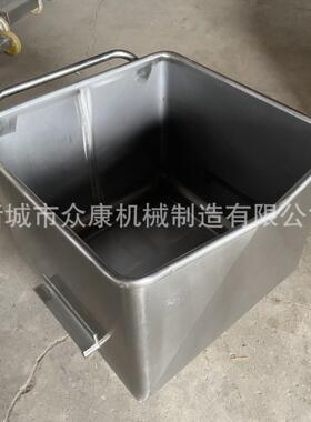 304不锈钢小料车物料车滚揉机上料配套料车肉制品工厂推料车