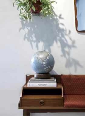 HomelyGlobe宏微地球 书房客厅办公室摆件冰川蓝双语地球仪32cm