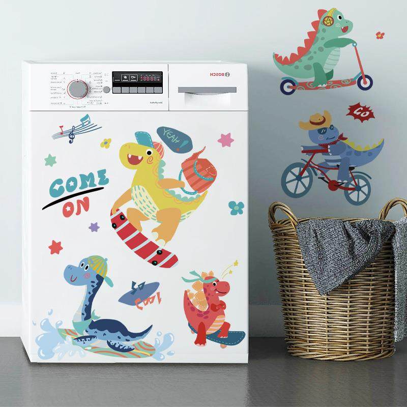 洗衣机翻新改造贴画3d立体卡通创意家具橱柜装饰墙贴纸防水自粘,淘宝优惠券,粉丝福利购,淘宝优惠卷