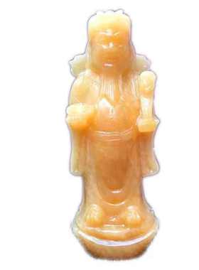 天然玉石财神摆件招财家居装饰品创意礼品客厅玄关酒柜送礼财神爷