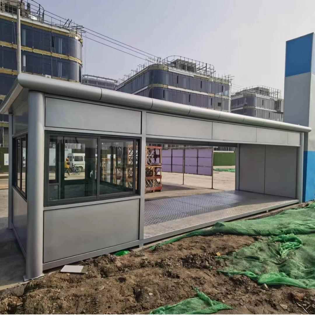 厂家铝板成品保安执勤室岗亭简易户外钢结构门卫物业值班室 - 图2