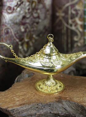 复古经典款锌合金金属工艺品阿拉丁小神灯家居摆件馈赠礼品705