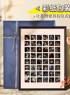 九宫格相框拍立得冲洗照片打印情侣冲印手机高清相册实木画框礼物